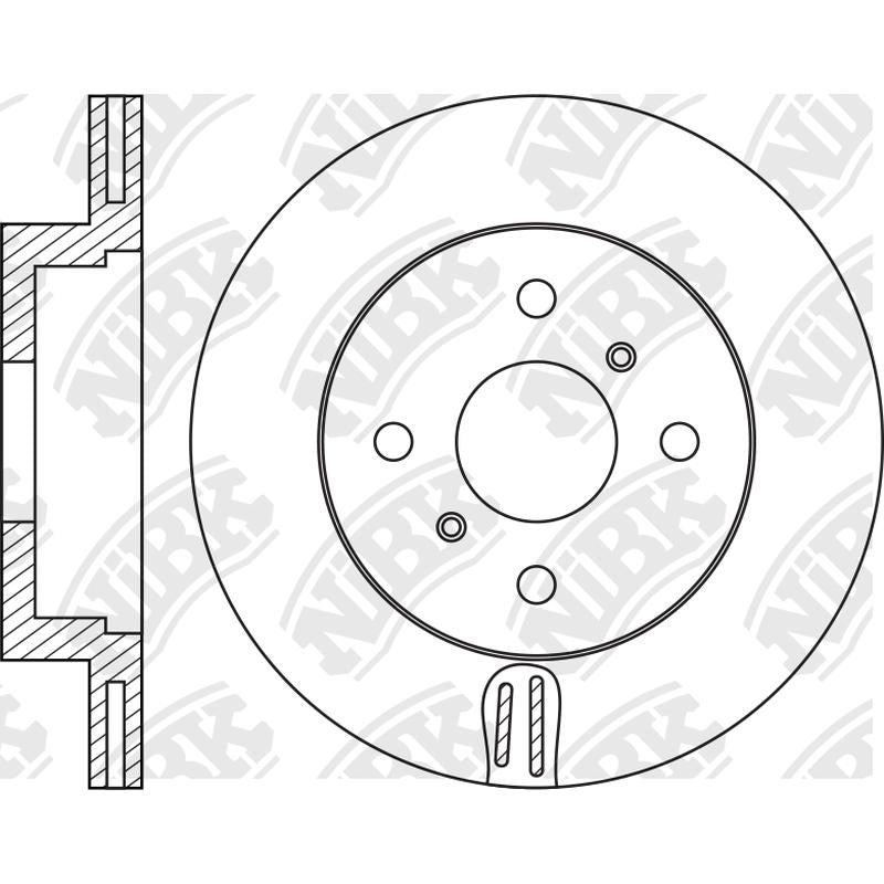 NIBK Rotor RN2111V 238mm x 18min