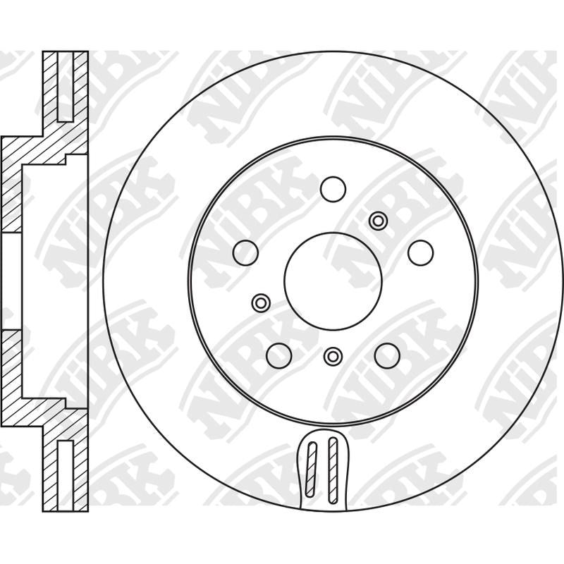 NIBK Rotor RN2112V 255mm x 25min
