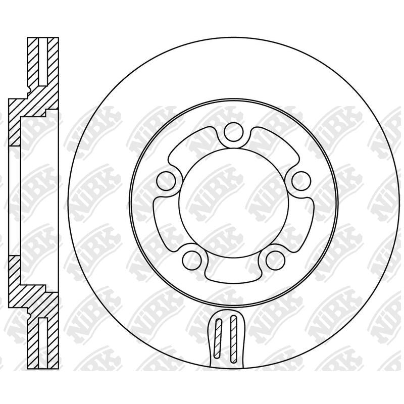 NIBK Rotor RN2113V 278mm x 26min
