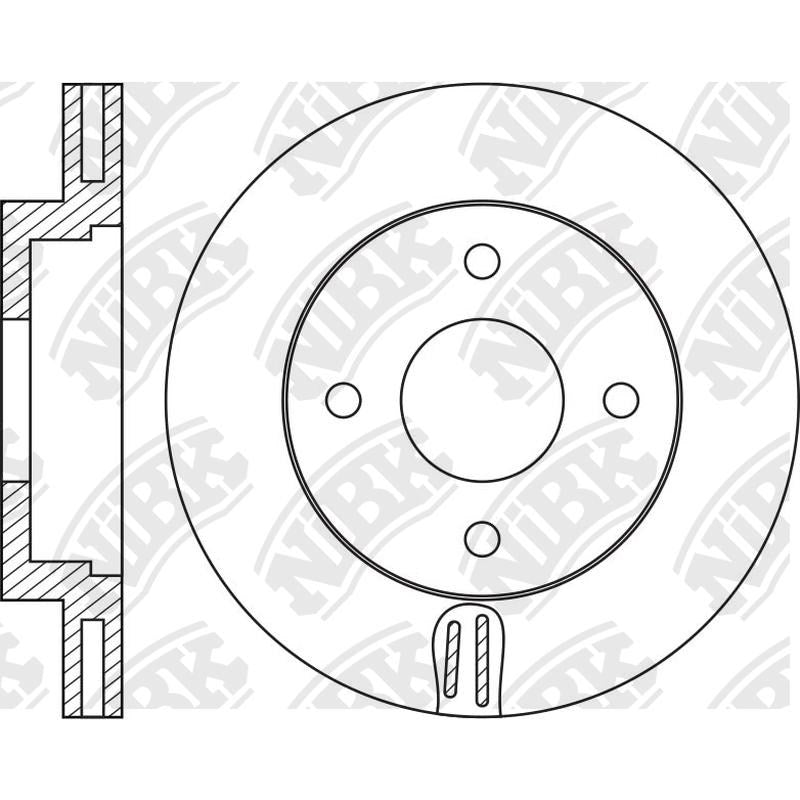NIBK Rotor RN2122V 237.6mm x 22min