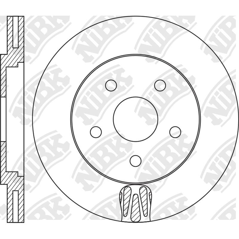 NIBK Rotor RN2131V 282.3mm x 22.8min