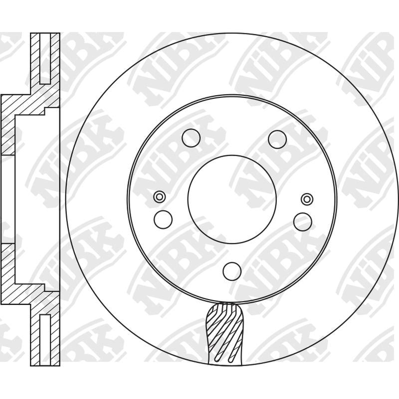 NIBK Rotor RN2133V 320mm x 28min