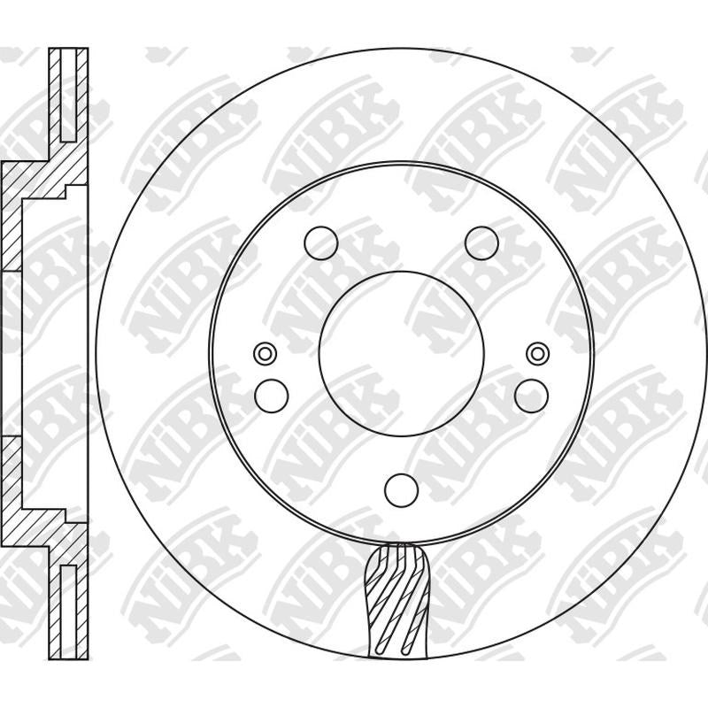 NIBK Rotor RN2134V 315mm x 20min