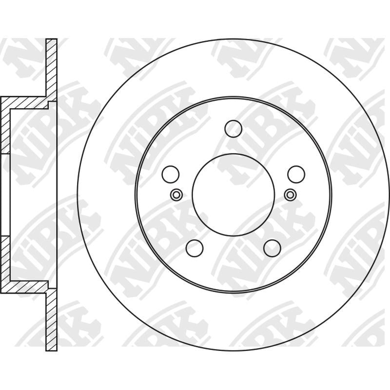 NIBK Rotor RN2137 258mm x 9min