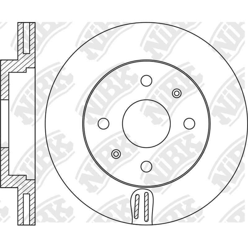 NIBK Rotor RN2142V 258mm x 22min
