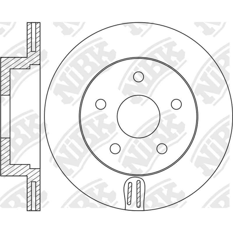 NIBK Rotor RN2143V 320mm x 22min