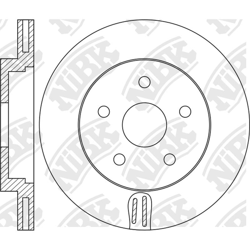 NIBK Rotor RN2144V 345mm x 26.5min