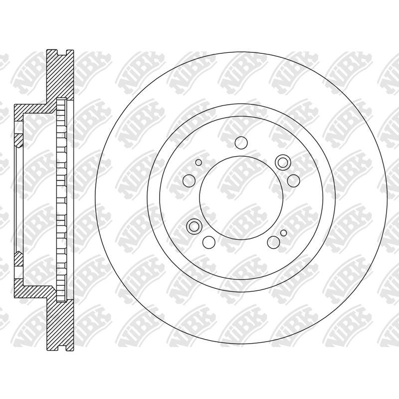 NIBK Rotor RN2155V 275mm x 23min