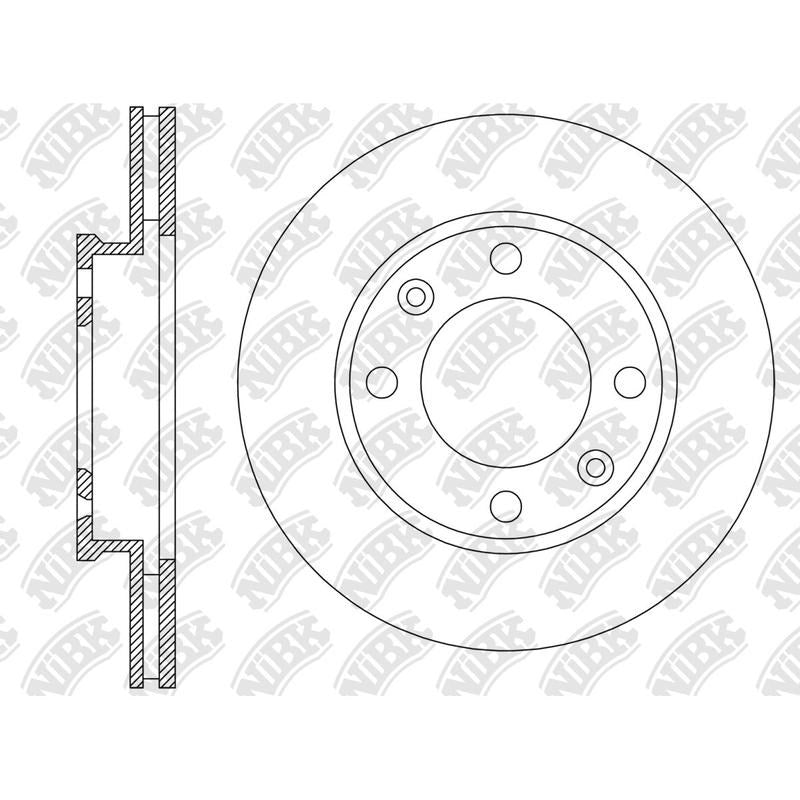 NIBK Rotor RN2159V 256mm x 20min