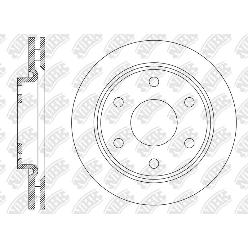 NIBK Rotor RN2161V 275mm x 28min