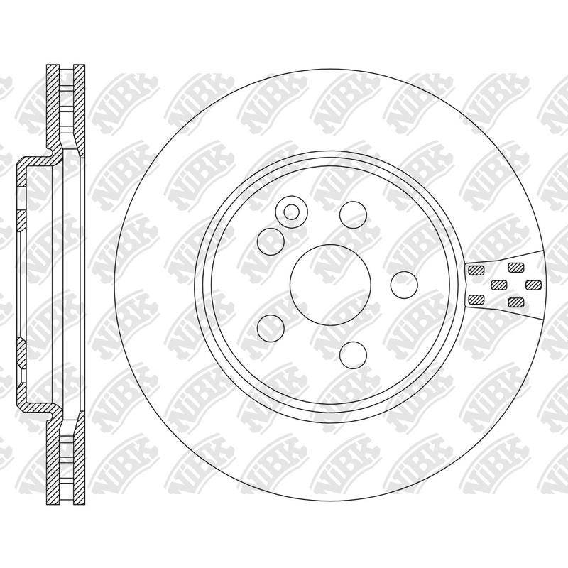 NIBK Rotor RN2162V 288mm x 25min