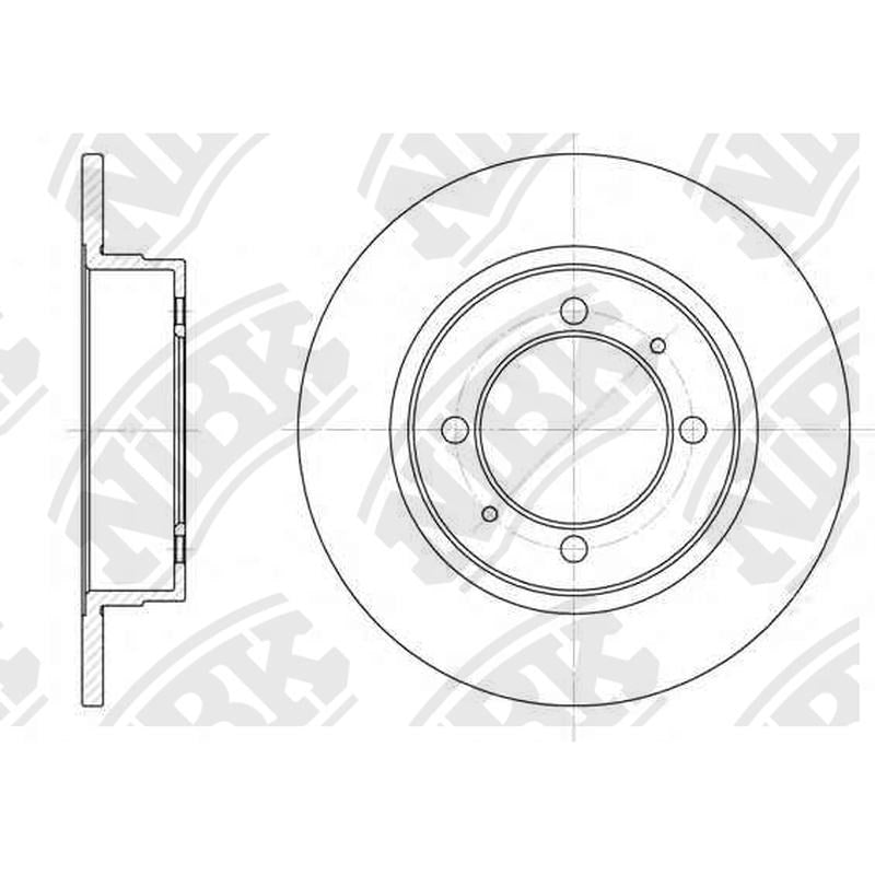 NIBK Rotor RN2185 265mm x 10min