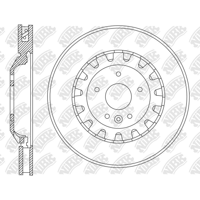 NIBK Rotor RN2186V 375mm x 36min