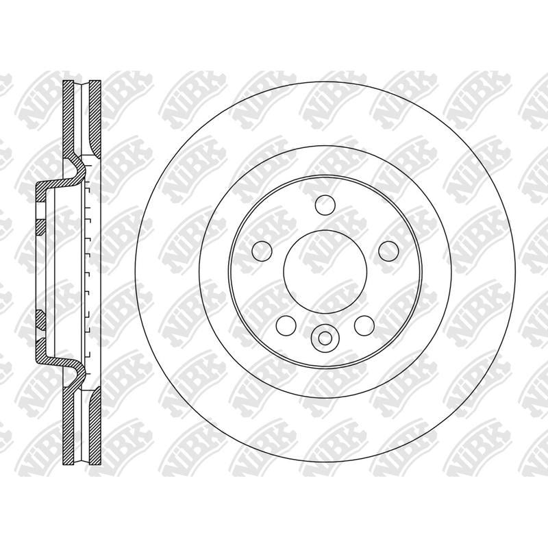 NIBK Rotor RN2195V 349mm x 34min