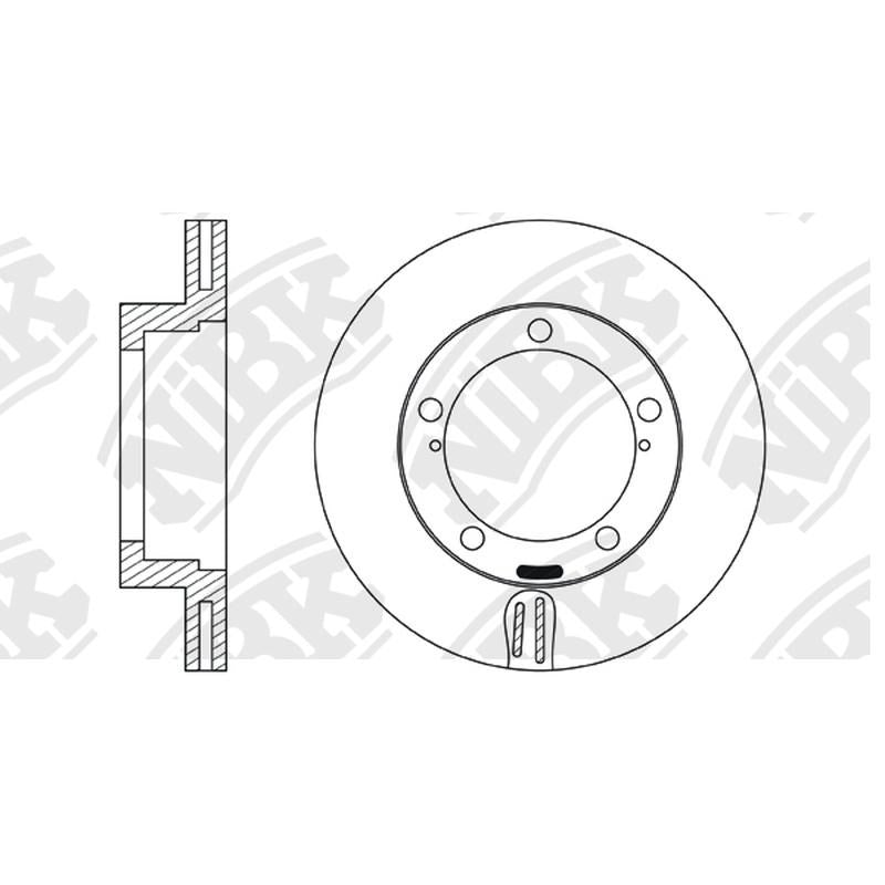 NIBK Rotor RN22002V 354mm x 32min
