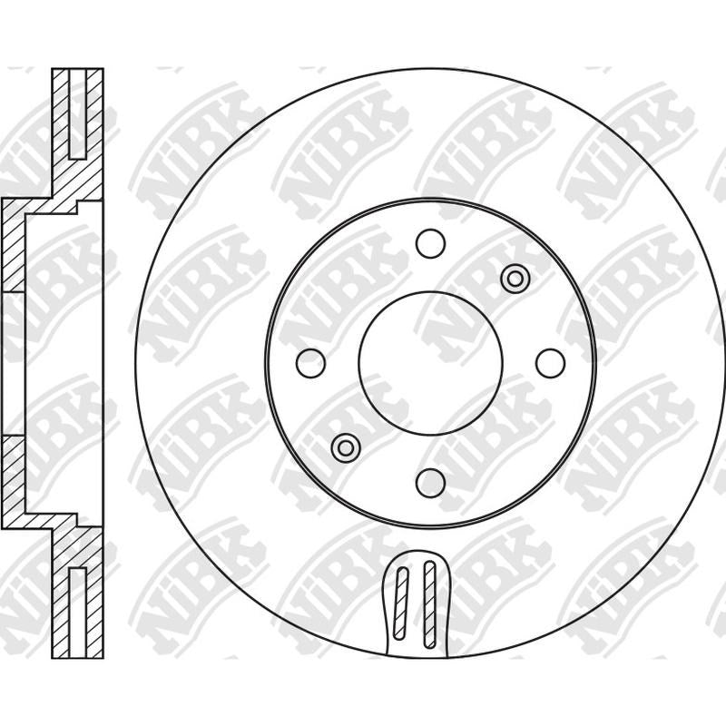 NIBK Rotor RN2202V 256mm x 22min