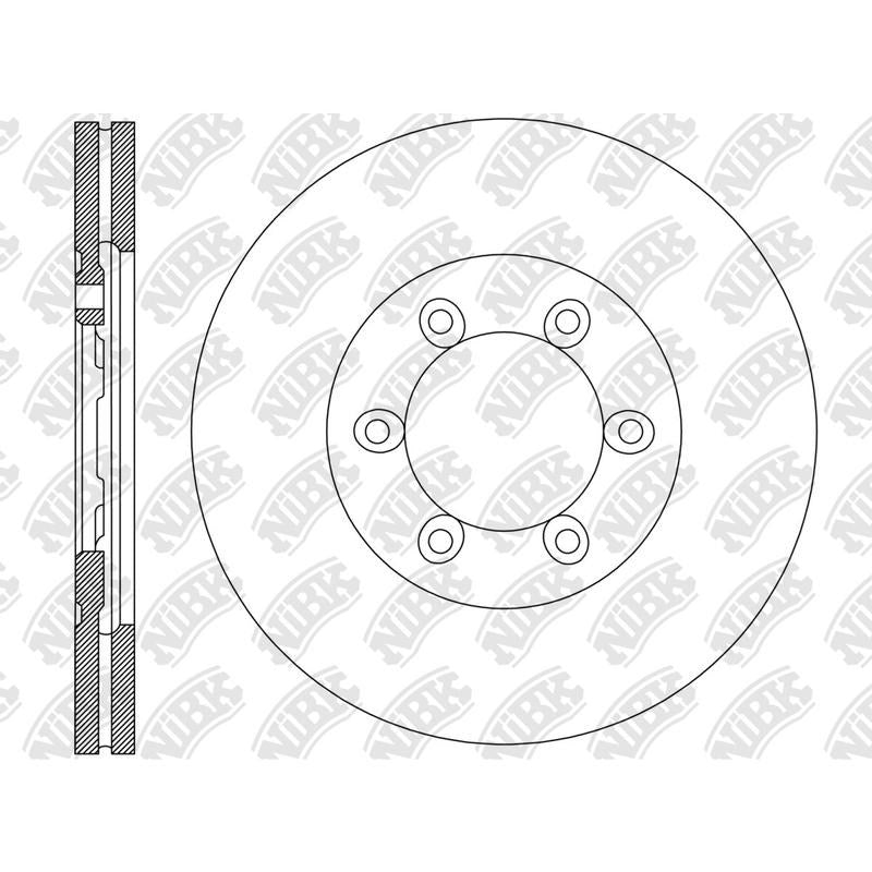 NIBK Rotor RN2205V 261mm x 24min