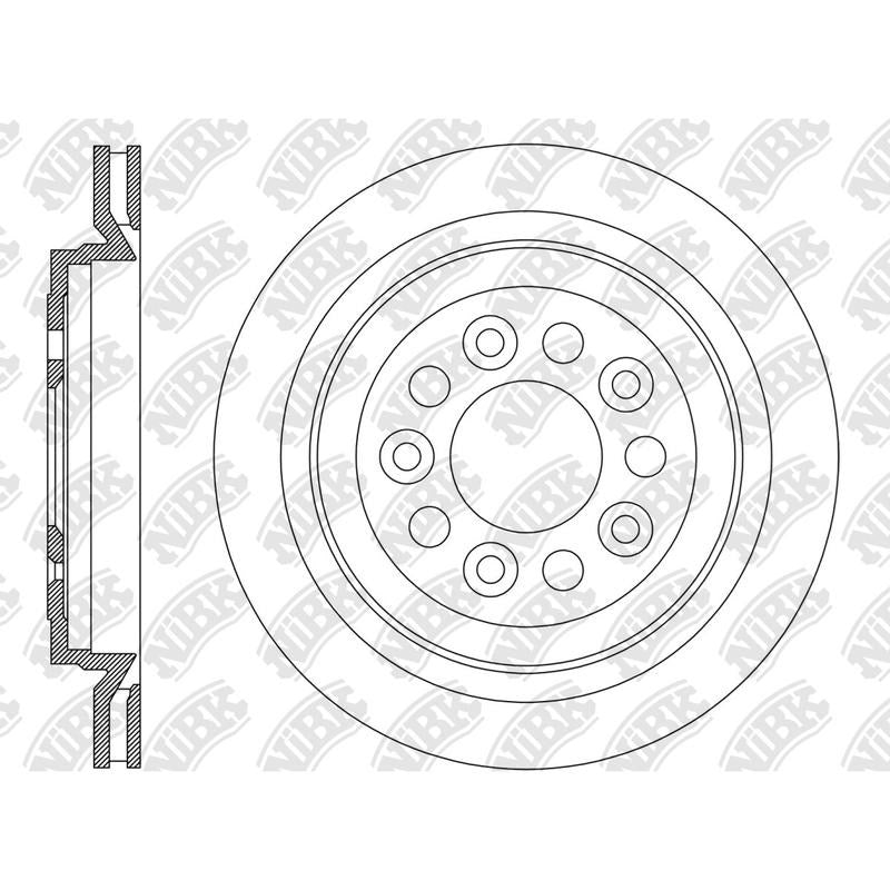 NIBK Rotor RN2217V 315mm x 23min