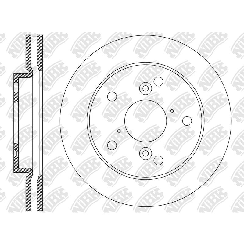 NIBK Rotor RN2218V 296mm x 28min