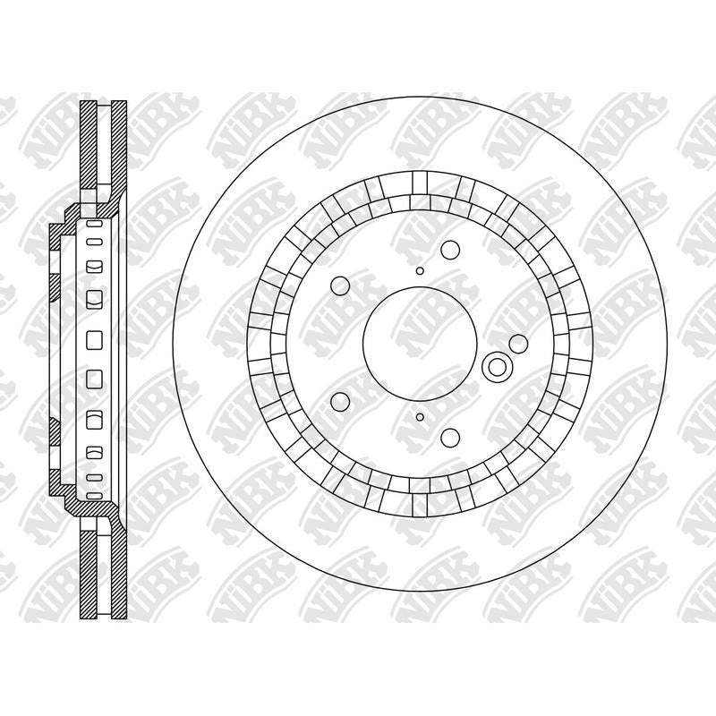 NIBK Rotor RN2219V 320mm x 28min