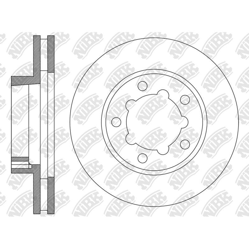 NIBK Rotor RN2222V 290mm x 34min