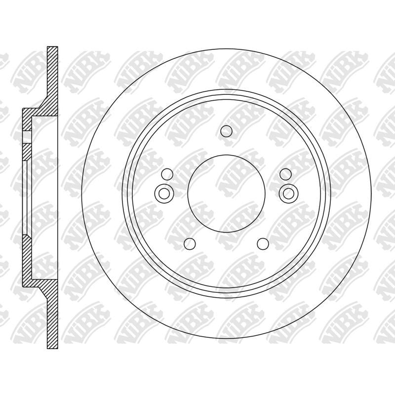 NIBK Rotor RN2229 284mm x 10min