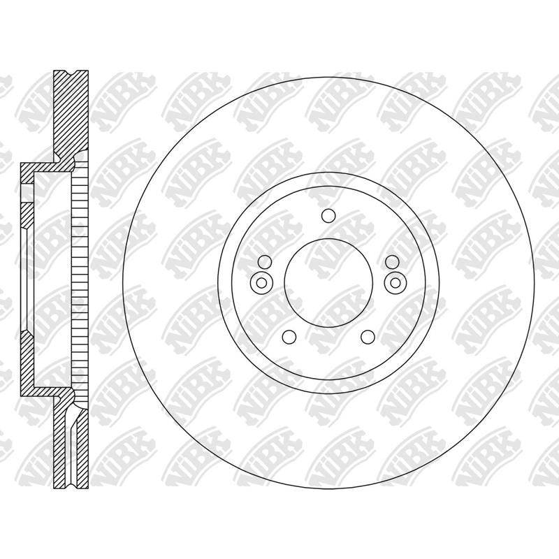 NIBK Rotor RN2232V 280mm x 22min
