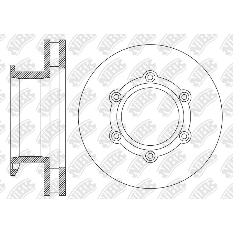 NIBK Rotor RN2251V 287mm x 40min