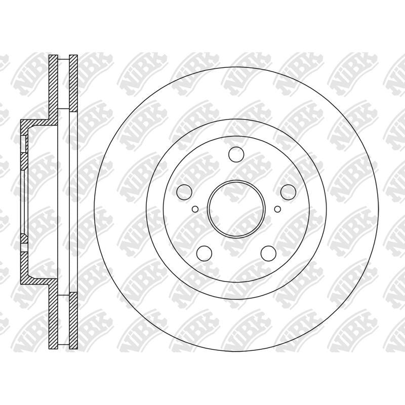 NIBK Rotor RN2254V 275mm x 22min