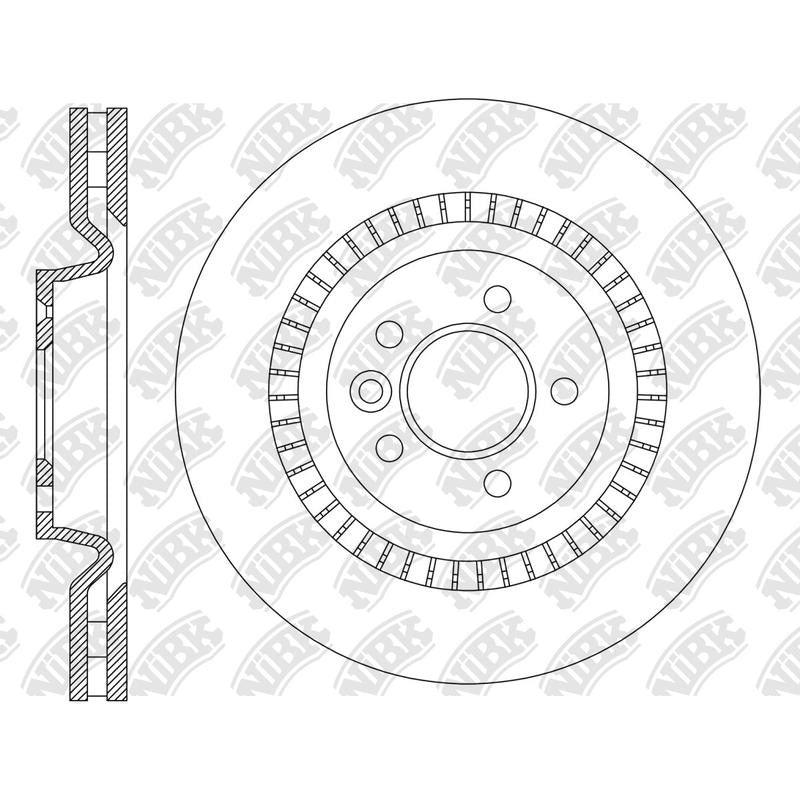 NIBK Rotor RN2255V 356mm x 34min