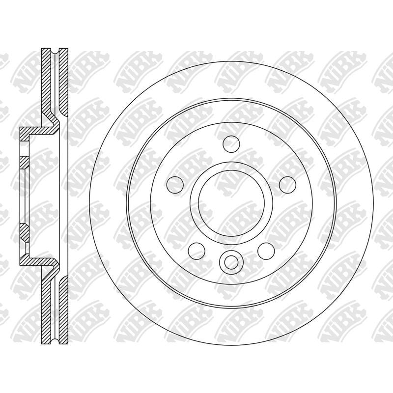 NIBK Rotor RN2258V 322mm x 28min