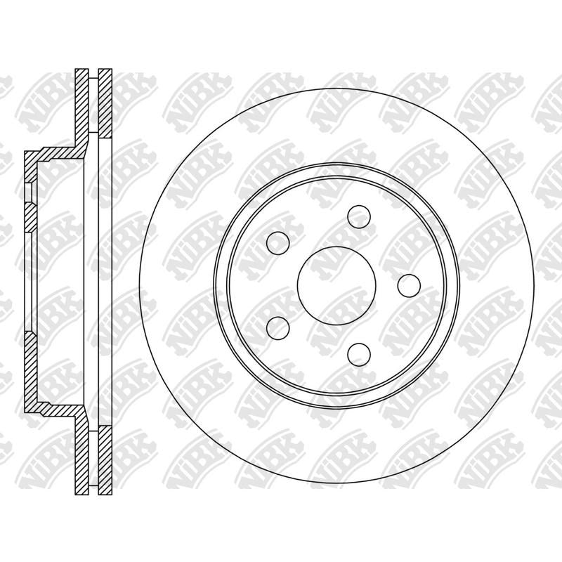 NIBK Rotor RN2264V 336mm x 28min