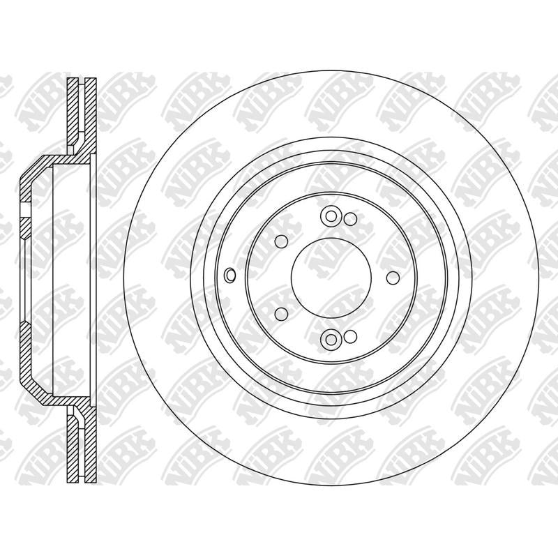 NIBK Rotor RN2268V 330mm x 22min