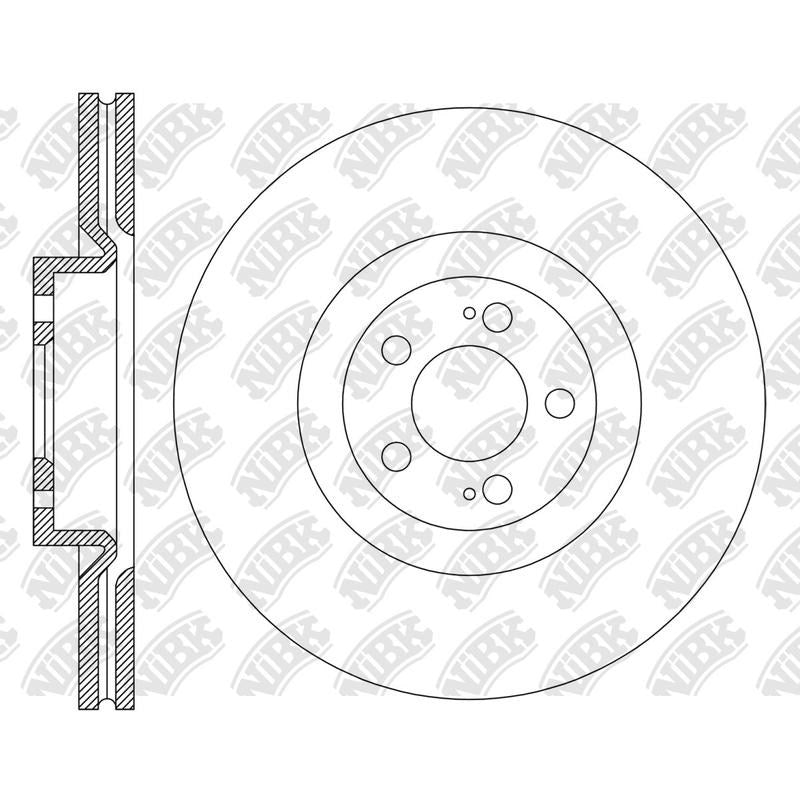 NIBK Rotor RN2273V 320mm x 28min