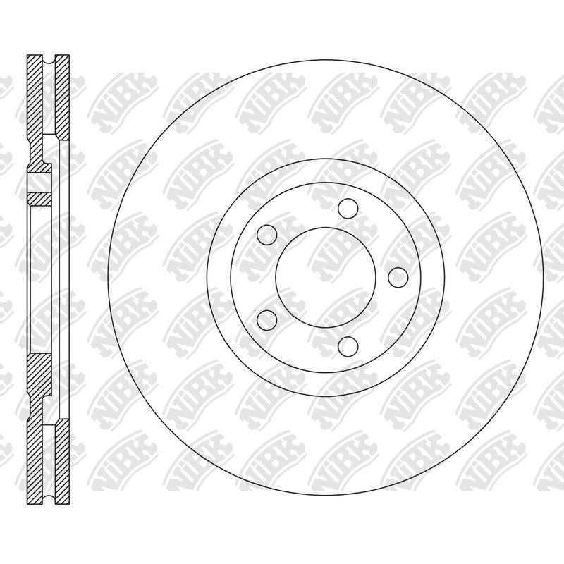 NIBK Rotor RN2276V 278mm x 26.9min