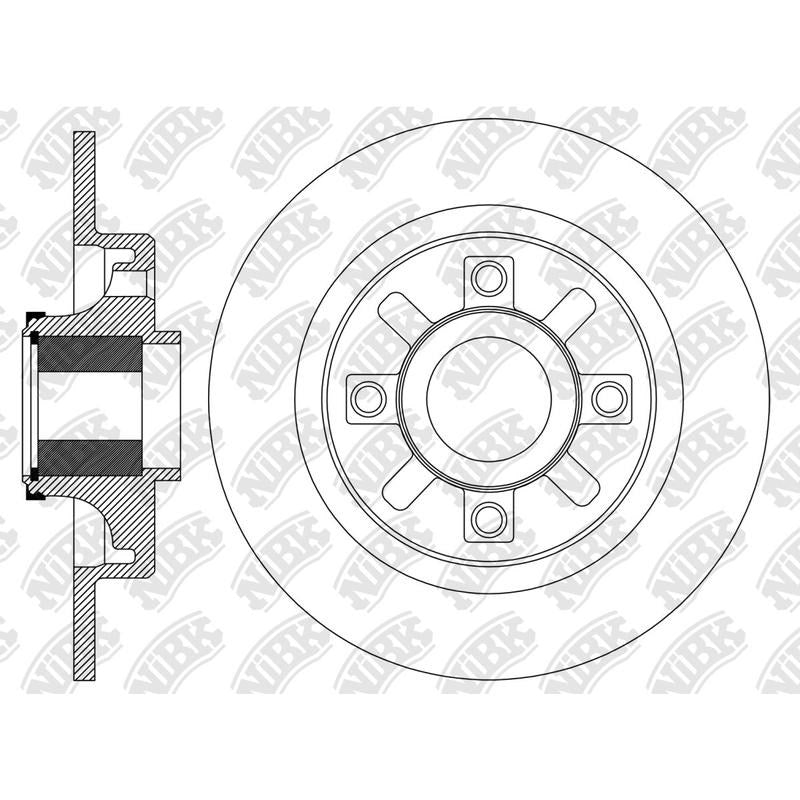NIBK Rotor RN2278H 244mm x 9min