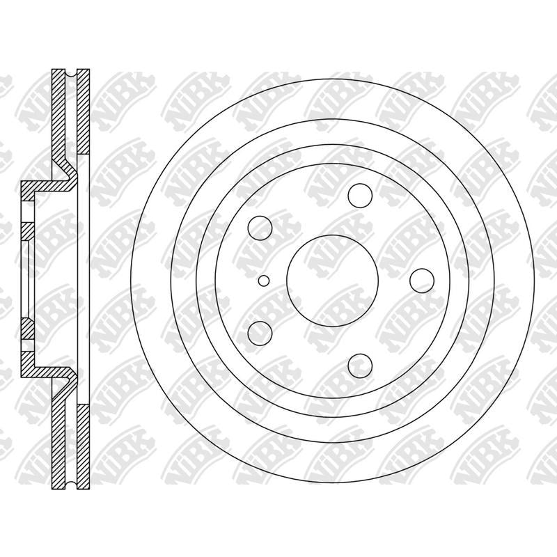 NIBK Rotor RN2282V 330mm x 34min