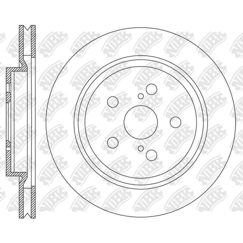 NIBK Rotor RN2293V 320mm x 28min