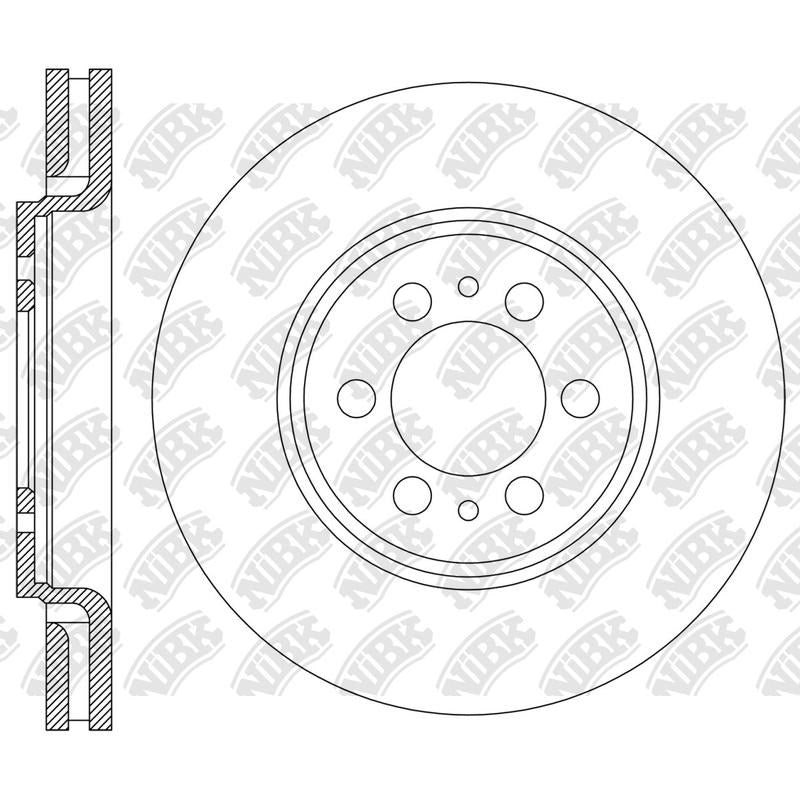 NIBK Rotor RN2297V 350mm x 34min