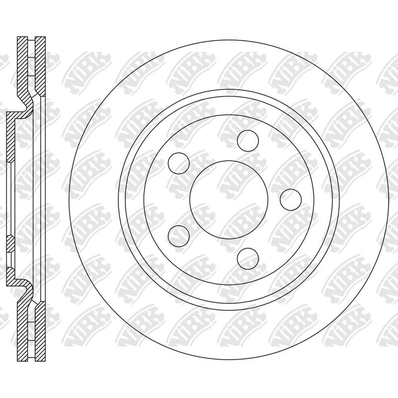 NIBK Rotor RN2299V 330mm x 28min
