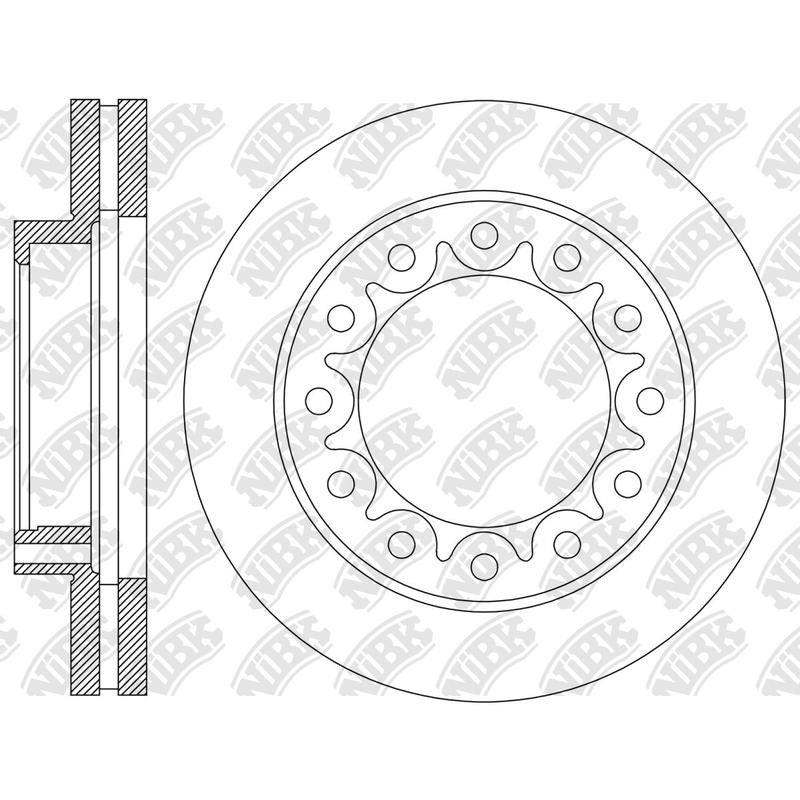 NIBK Rotor RN2303V 310mm x 40min