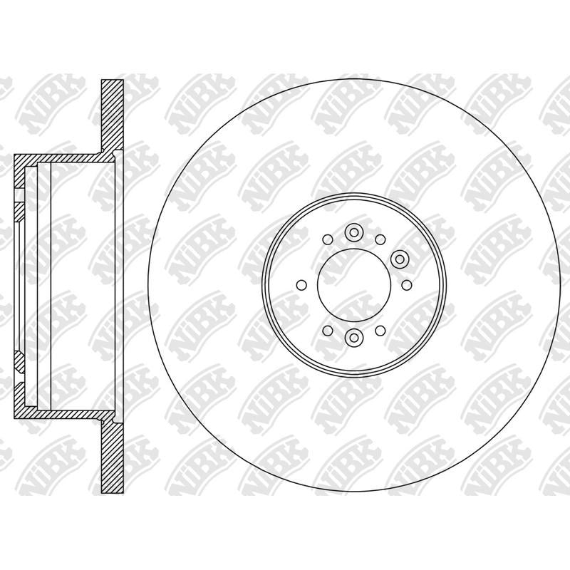NIBK Rotor RN2304 316mm x 16.5min