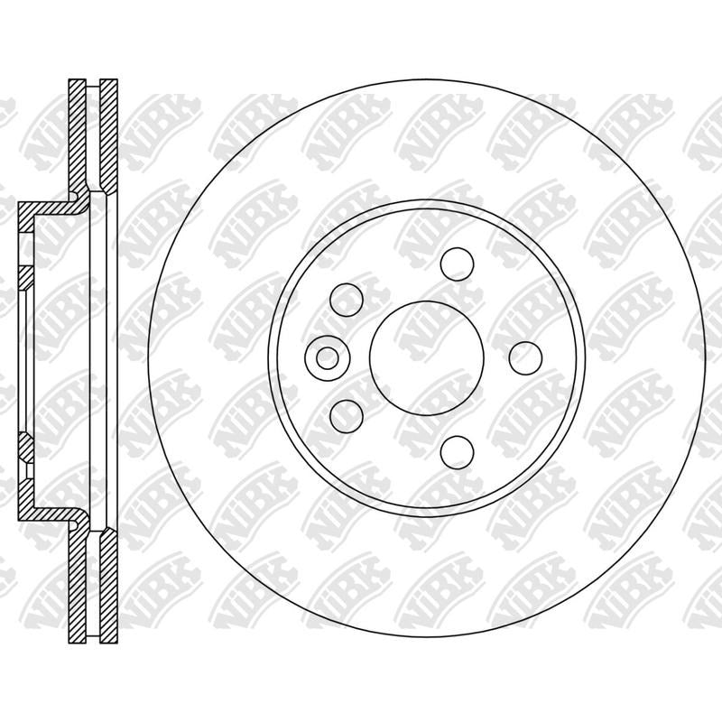 NIBK Rotor RN2313V 256mm x 22min