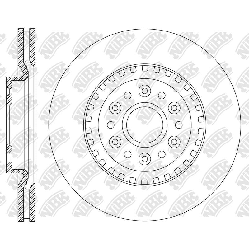 NIBK Rotor RN2323V 345mm x 30min