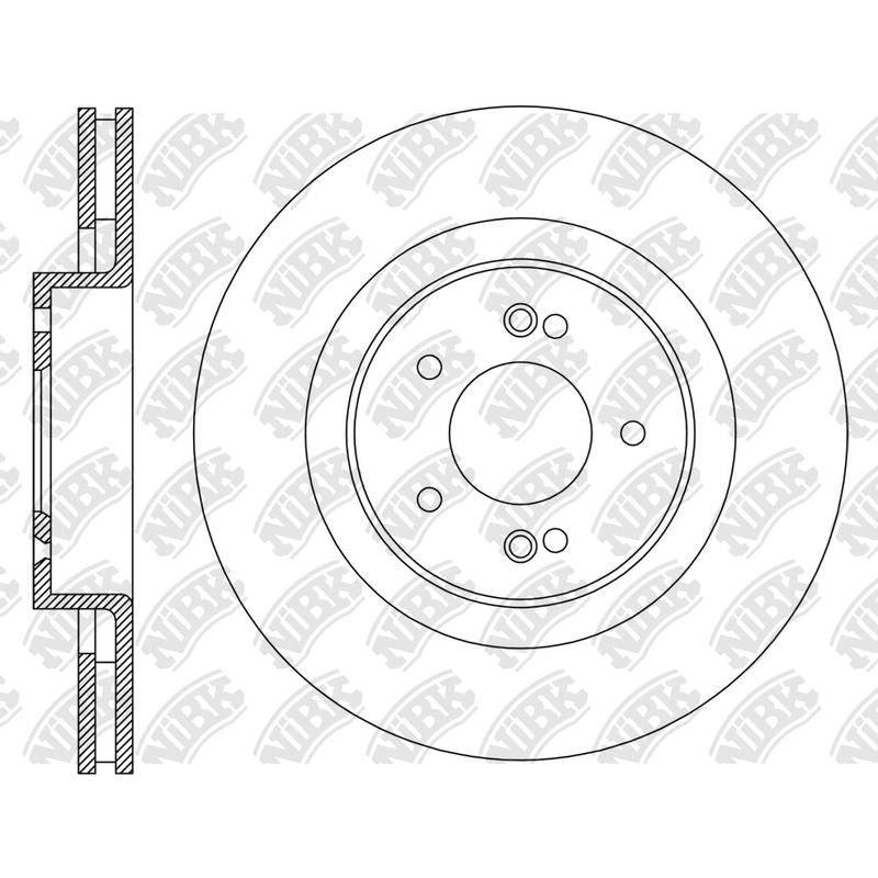 NIBK Rotor RN2326V 305.5mm x 25min
