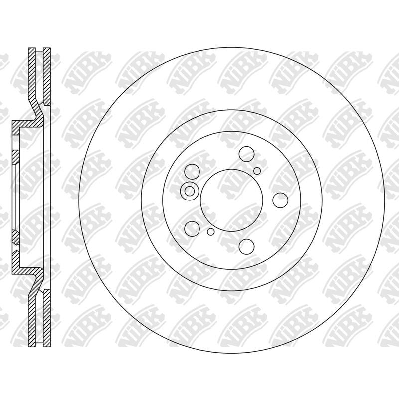 NIBK Rotor RN2327V 310mm x 22min