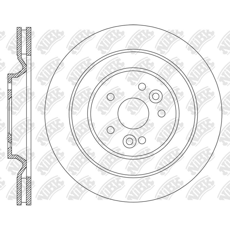NIBK Rotor RN2337V 324mm x 25min
