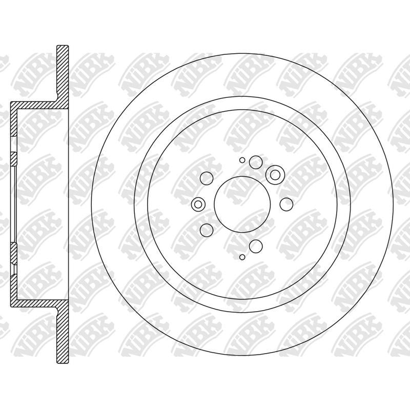 NIBK Rotor RN2338 322mm x 10min