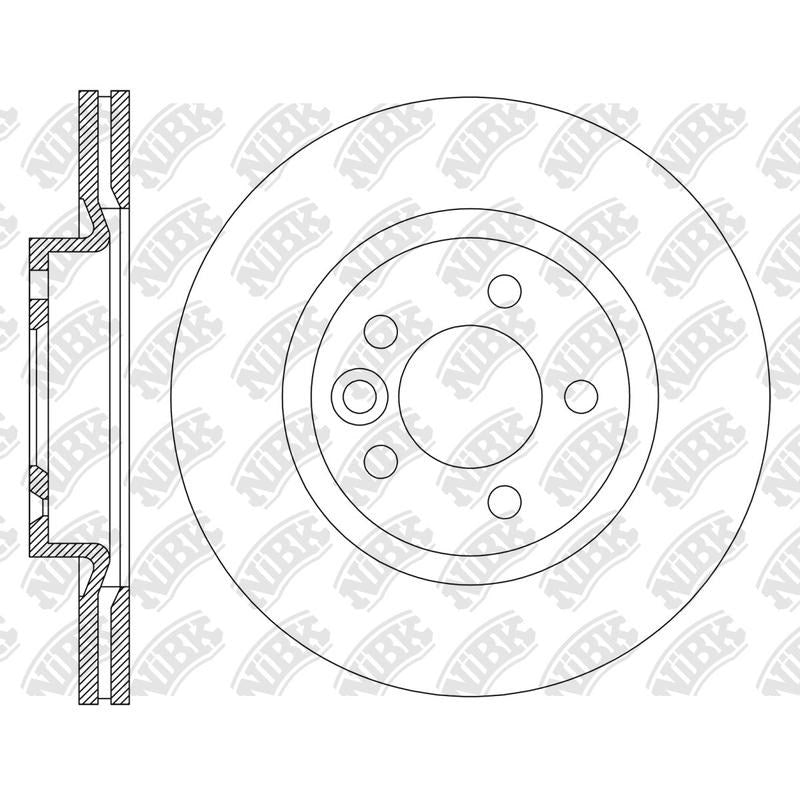 NIBK Rotor RN2340V 296mm x 25min