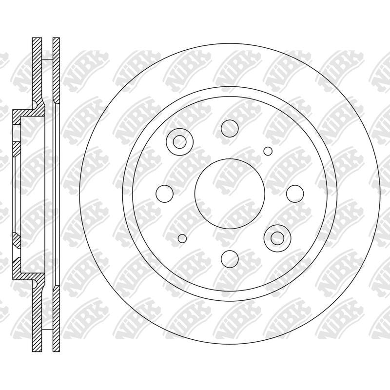 NIBK Rotor RN2348V 262mm x 21min